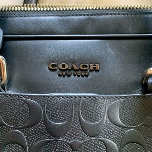 Coach laptop bag. Black. Very good condition.